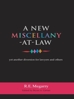 cover image of A New Miscellany-at-Law